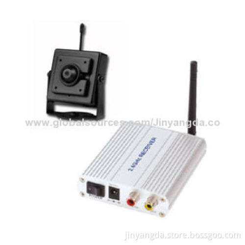 Tiny size 2.4GHz wireless camera and receiver